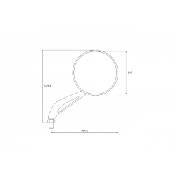 S-0803 : Exential Rückspiegel De Pretto Moto 2021-2024 Yamaha Tracer 9