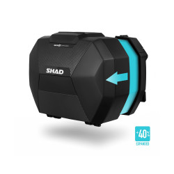 D0B38106 + 204632R : Valigie laterali estensibili Shad SH38X Yamaha Tracer 9