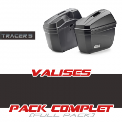 PACK1-T9-E22 : Juego de maletas laterales Givi E22 2021-2024 Yamaha Tracer 9