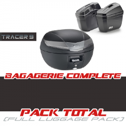 PACK1-T9-V40-E22 : Complete Givi Pack V40 Tech Top Case + E22 Side Cases 2021-2024 Yamaha Tracer 9