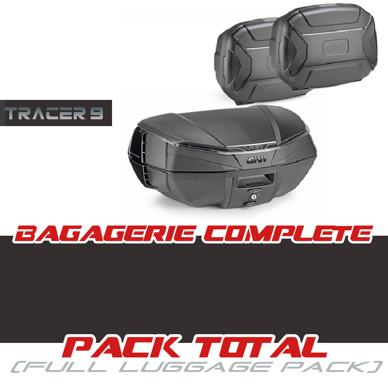 PACK-T9-V49-TRK35 : Pacchetto completo Givi top case V49 AIR + valigie Trekker 35 Lite Yamaha Tracer 9