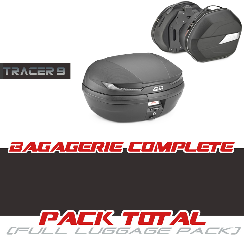 PACK-T9-V45-WL900B : Pack complet Givi top case V45 Arena Tech + valises WL900B Yamaha Tracer 9