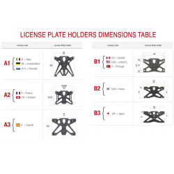 KTARYA130 : Kit support de plaque ajustable Lightech Yamaha Tracer 9