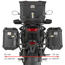 PLO2171CAM : Givi PL ONE-FIT Rack for Monokey® CAM-SIDE Cases 2025 Yamaha Tracer 9