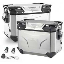 OBKEV48AL + OBKEV48AR + SLR102 : Valigie laterali Givi Trekker Outback Evo Smart 48LT Yamaha Tracer 9