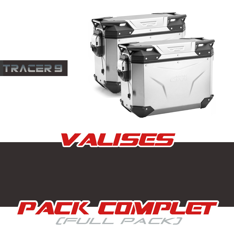 PACK2-OBKEV37A : Pack valises latérales Givi Trekker Outback Evo Smart 37LT Alu 2025 Yamaha Tracer 9