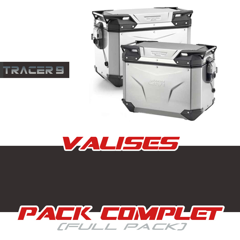 PACK1-OBKEV48A : Set valigie laterali Givi Trekker Outback Evo Smart 48LT Alluminio 2021-2024 Yamaha Tracer 9