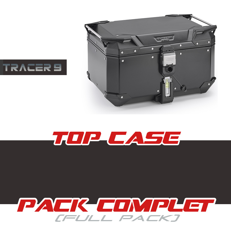 PACK1-OBKEV58B : Kit Top Case Givi Trekker Outback Evo Smart 58LT Nero 2021-2024 Yamaha Tracer 9