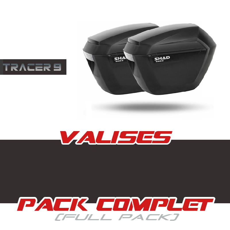 PACK2-SH23-T9 : Shad SH23 Seitentaschenkoffer-Set 2025 Yamaha Tracer 9