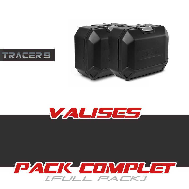 PACK1-TR36N-T9 : Kit valigie laterali Shad TR36 Terra Nero 2021-2024 Yamaha Tracer 9