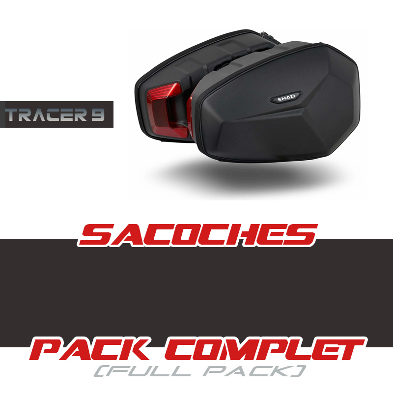 PACK-E48SR-T9 : Pack sacoches cavalières Hard Shell E48SR Shad Yamaha Tracer 9