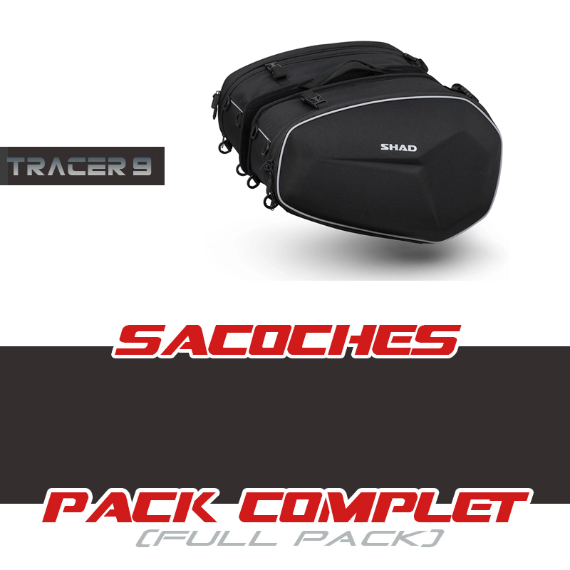 PACK-E48-T9 : Set di borse laterali estensibili E48 Shad Yamaha Tracer 9