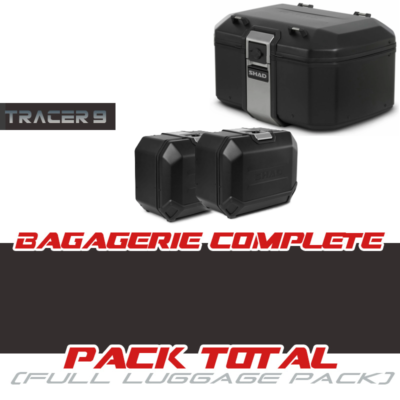 PACK1-TR55N-TR47N-T9 : Pack completo Shad Terra TR55 + TR47 Negro 2021-2024 Yamaha Tracer 9