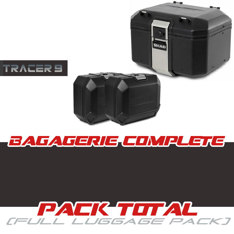 PACK1-TR48N-TR36N-T9 : Komplettpaket Shad Terra TR48+TR36 Schwarz 2021-2024 Yamaha Tracer 9