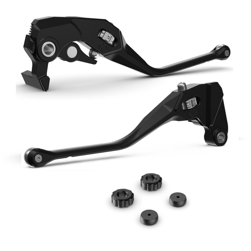 PACK-LEVIERS-N : Set de leviers d'embrayage et de frein noir Yamaha Yamaha Tracer 9