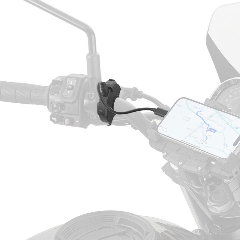 S120 : Presa USB e USB-C da manubrio Givi Yamaha Tracer 9